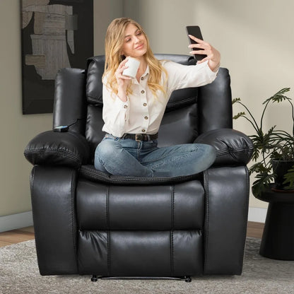 Recliner Chairs, for Adults Manual Reclining Sofa Chair Oversized Recliner Chair for Living Room Comfy, Recliner Chair