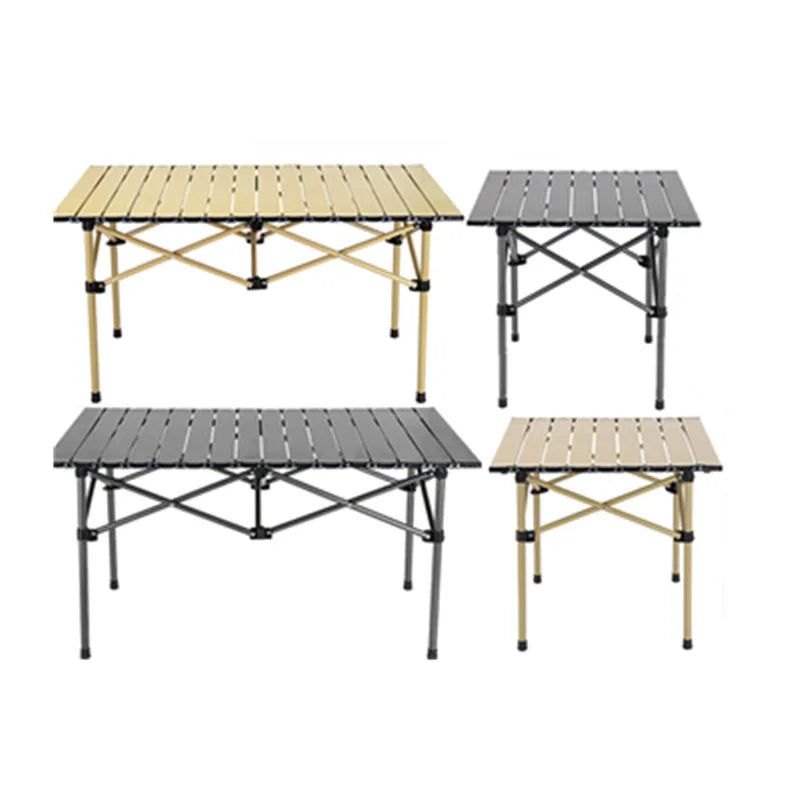 Outdoor folding tables aluminum alloy barbecue camping table stall folding square table Chicken rolls table picnic tables