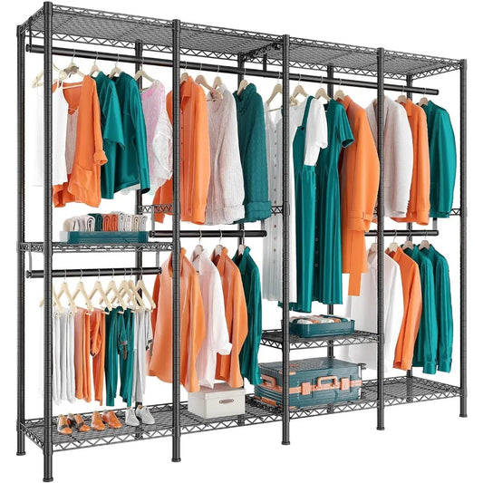 Raybee Clothes Rack, Clothing Rack 1150LBS Clothing Racks for Hanging Clothes Heavy Duty Clothes Rack Metal Garment Rack