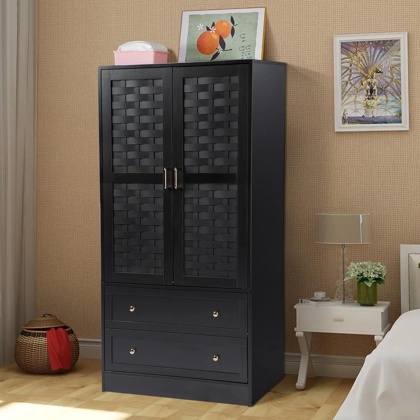 Storage Cabinet with Doors and Shelves Tall Garage Lockable File Heavy-Duty Locker Tool Cabinet for Garage Office Home Kitchen