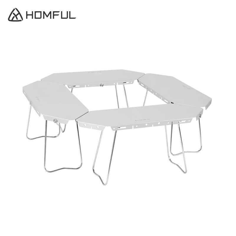 Homful New Arrival Outdoor Ultra Light Aluminum Alloy Folding Picnic Equipment Camping Folding Table